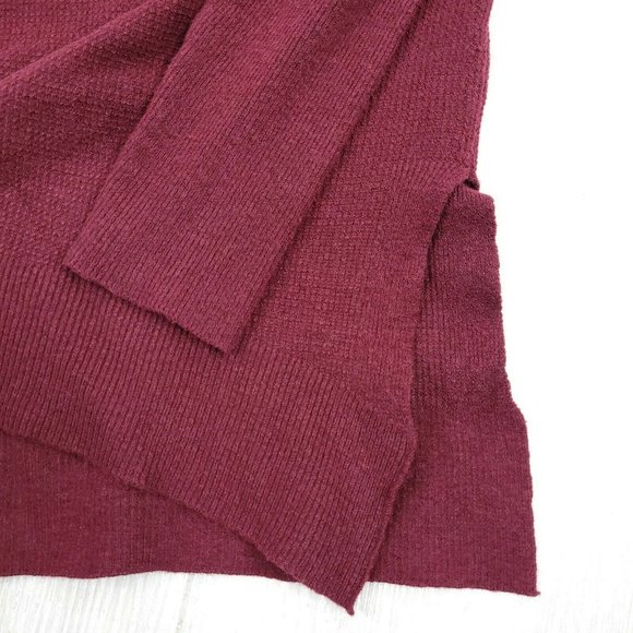 Sweet Romeo Sweater Womens Burgundy Knit Pullover - Picture 5 of 6